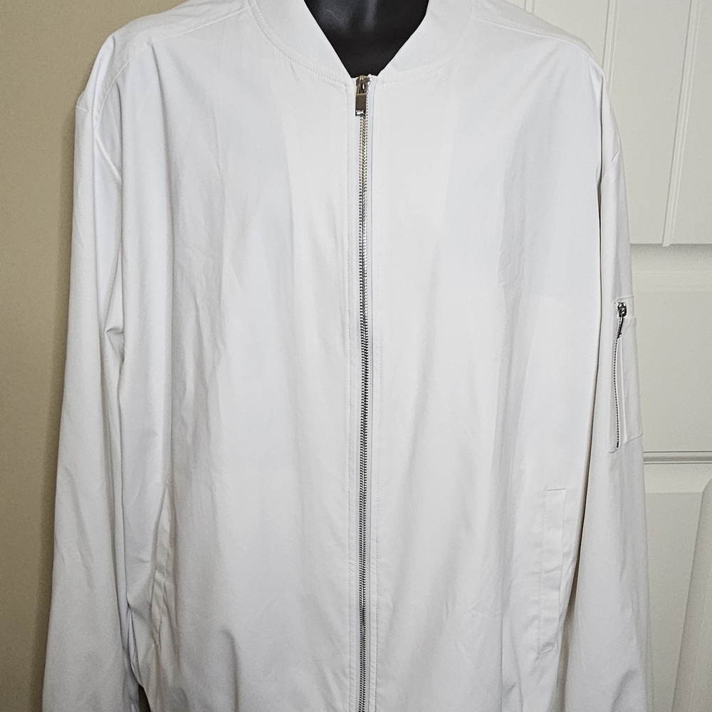 TacVasen Tactical Outdoor Jacket Windproof Waterproof Zip Front White Mens 2XL